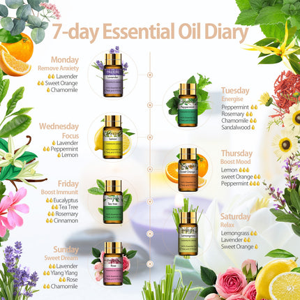 Pure Essential Oils Set - thebodyrelief.com 